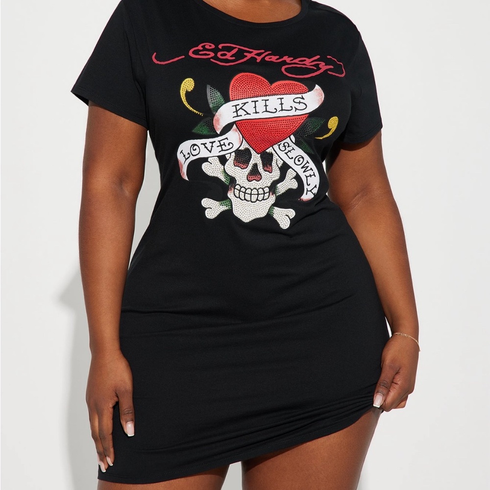 Ed Hardy Rhinestone Dress